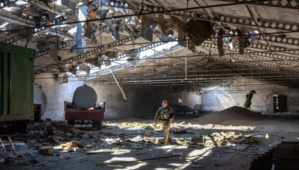 Складове със зърно в украинското черноморско пристанище Николаев са били